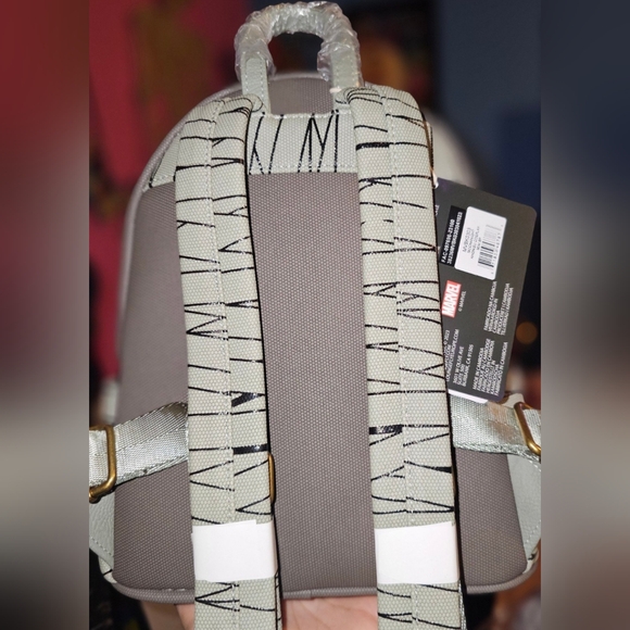 Brand New! Loungefly Marvel Moon Knight Khonshu Cosplay Mini Backpack 🤍 - Picture 4 of 6